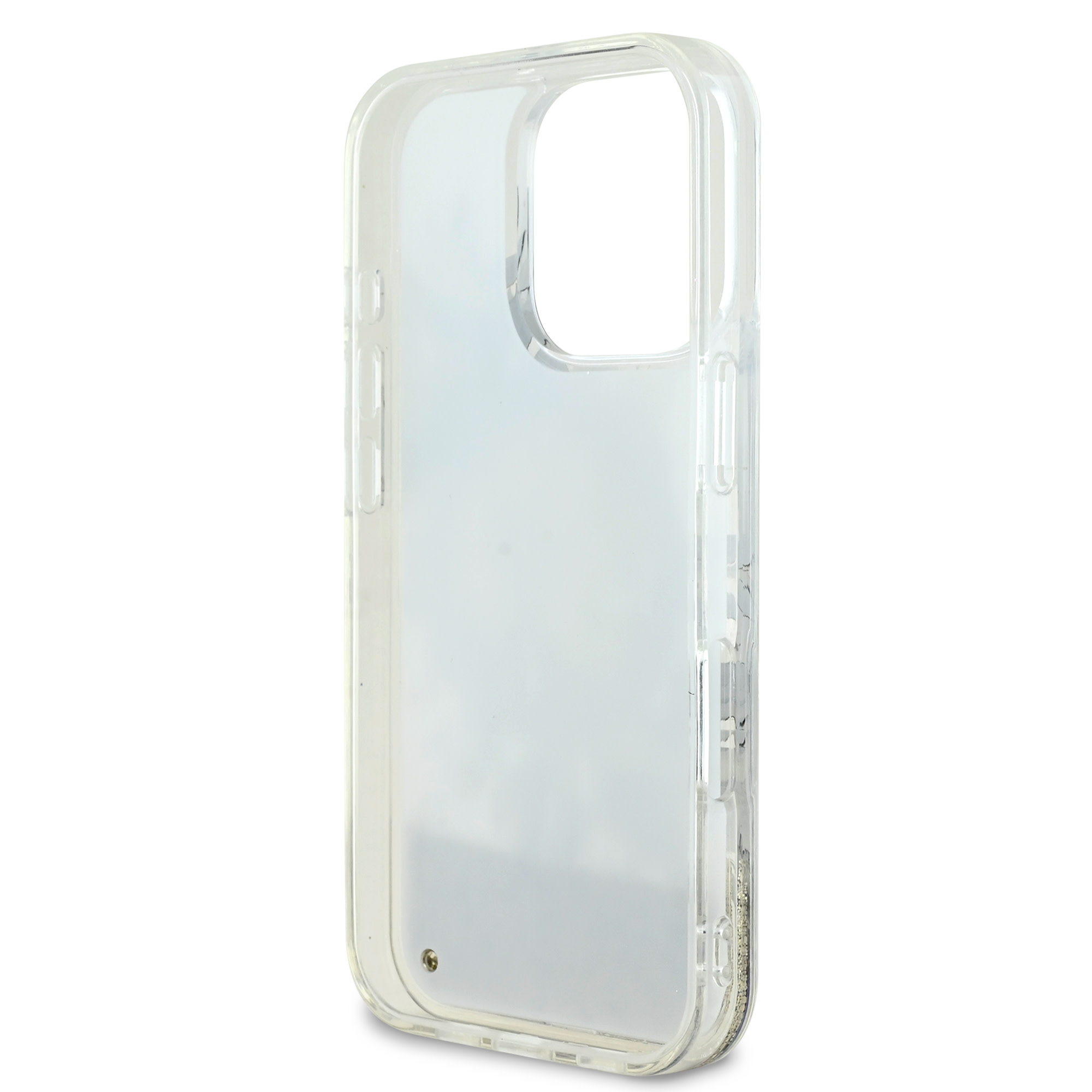 Guess Guess iPhone 16 Pro Max Backcover hoesje Magsafe Liquid Glitter - Beige, foto 5 van 6