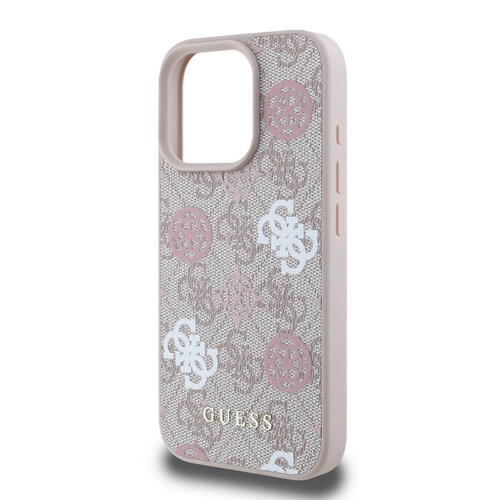 Guess Guess iPhone 16 Pro Max Back cover case - Magsafe - Peony on 4G - Pink