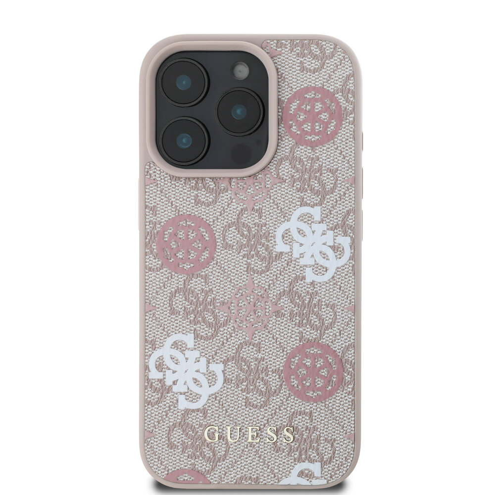 Guess Guess iPhone 16 Pro Max Back cover case - Magsafe - Peony on 4G - Pink