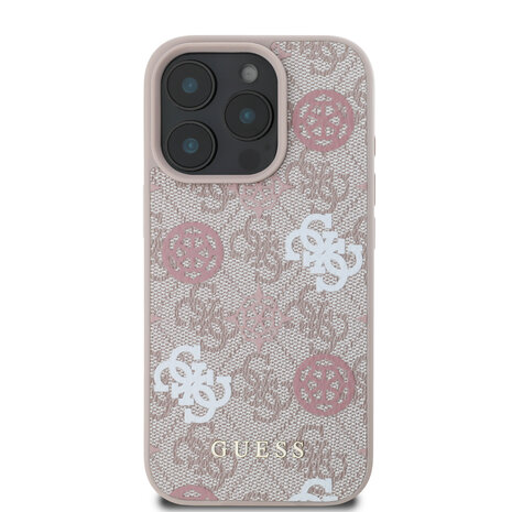 Guess Guess iPhone 16 Pro Max Back cover case - Magsafe - Peony on 4G - Pink Guess Guess iPhone 16 Pro Max Back cover case - Magsafe - Peony on 4G - Pink