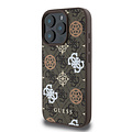 Guess Guess iPhone 16 Pro Max Backcover hoesje Magsafe - Peony on 4G - Bruin