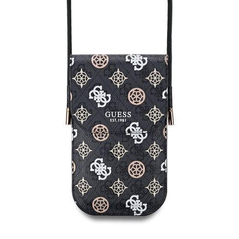 Guess Guess Wallet sac Multicolor print on 4G - Noir Guess Guess Wallet sac Multicolor print on 4G - Noir