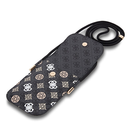 Guess Guess Wallet sac Multicolor print on 4G - Noir Guess Guess Wallet sac Multicolor print on 4G - Noir