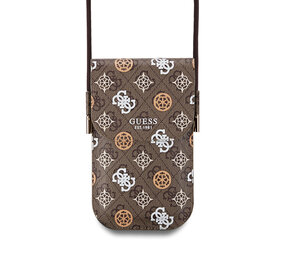 Guess Guess Wallet sac Multicolor print on 4G - Marron Guess Guess Wallet sac Multicolor print on 4G - Marron