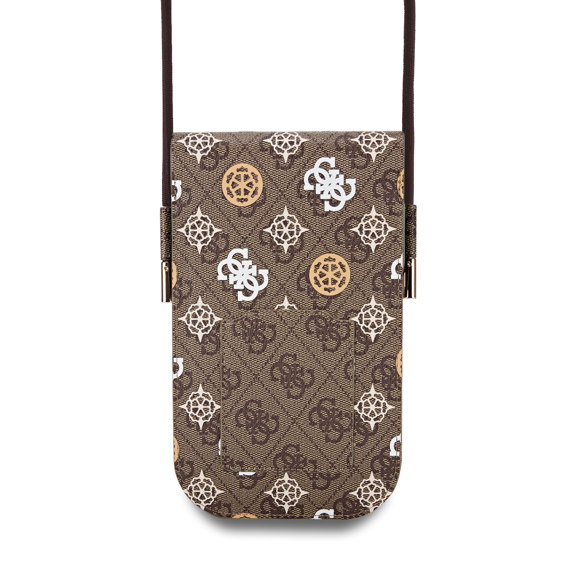 Guess Guess Wallet tas Multicolor print on 4G - Bruin, foto 2 van 3