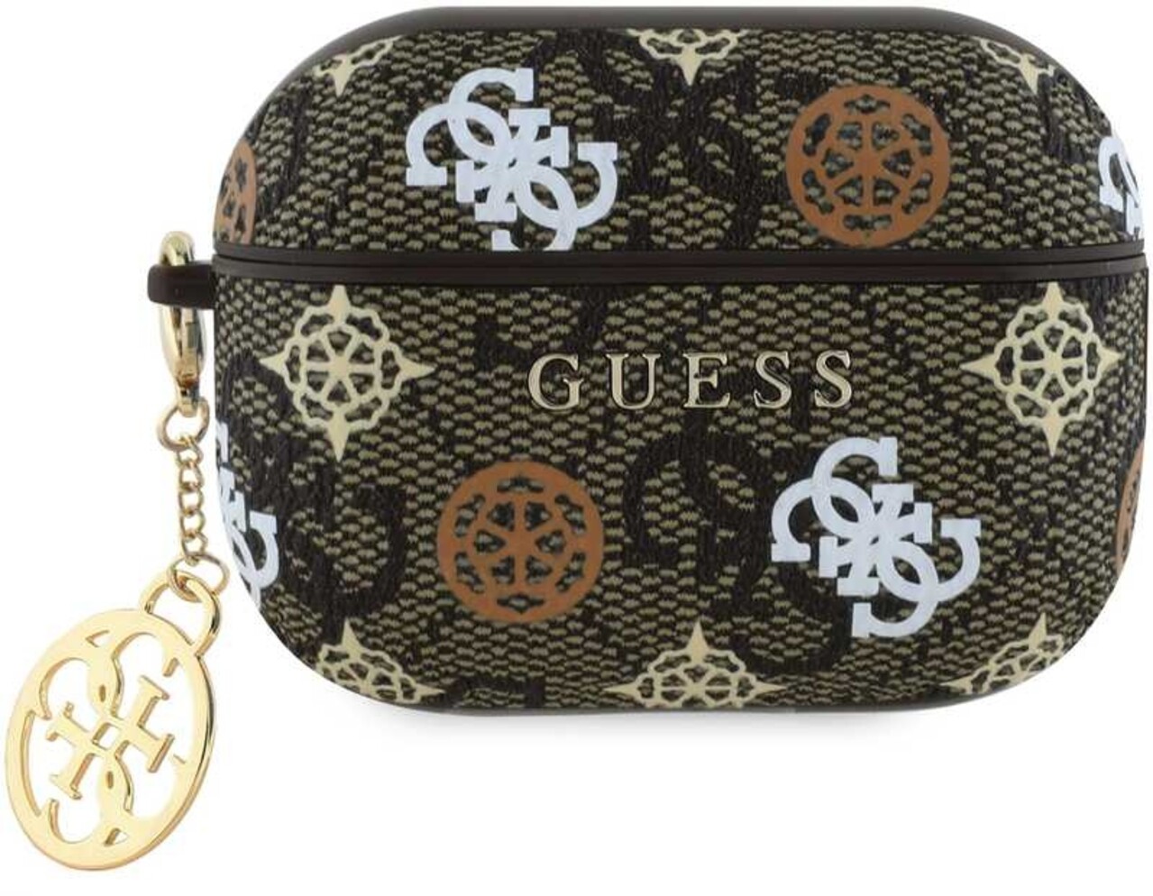 Guess Guess Airpods Pro & Pro 2 Case - Peony on 4G - Braun Guess Guess Airpods Pro & Pro 2 Case - Peony on 4G - Braun