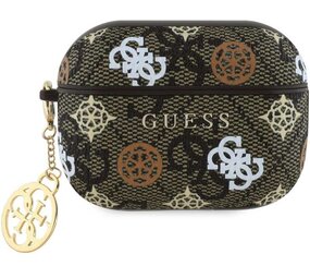 Guess Guess Airpods Pro & Pro 2 Case - Peony on 4G - Marron
