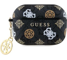 Guess Guess Airpods Pro & Pro 2 Case - Peony on 4G - Schwarz Guess Guess Airpods Pro & Pro 2 Case - Peony on 4G - Schwarz