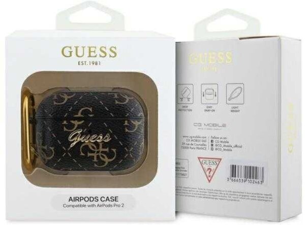 Guess Guess Airpods Pro 2 Case - 4G hook - Schwarz Guess Guess Airpods Pro 2 Case - 4G hook - Schwarz