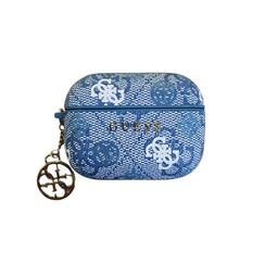 Guess Airpods Pro & Pro 2 Case - Peony on 4G - Blue