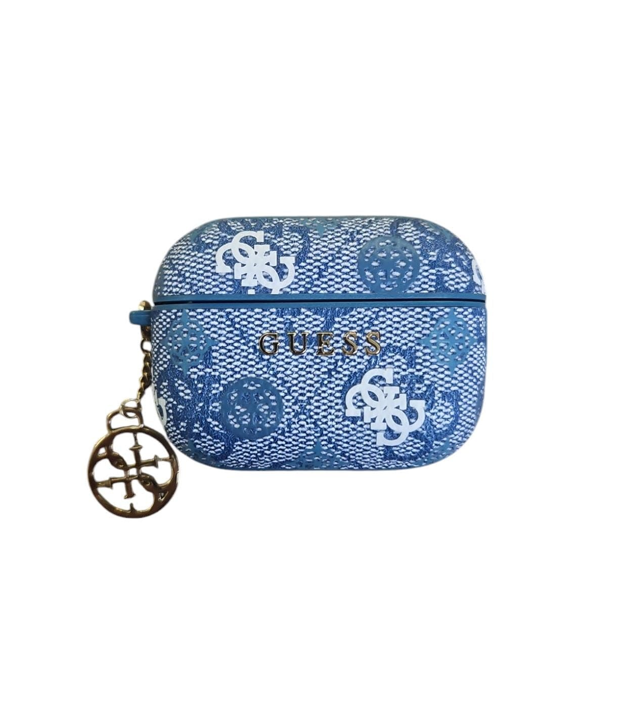 Guess Guess AirPods Pro & Pro 2 Case - Peony on 4G - Blauw