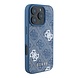 Guess Guess iPhone 16 Back-Cover hul - Magsafe - Peony on 4G - Blau Guess Guess iPhone 16 Back-Cover hul - Magsafe - Peony on 4G - Blau