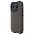 Mercedes-Benz Mercedes-Benz iPhone 16 Pro Backcover hoesje Magsafe - Real leather - Bruin