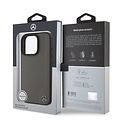 Mercedes-Benz Mercedes-Benz iPhone 16 Pro Back cover coque Magsafe- Real leather - Brune