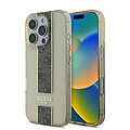Guess Guess iPhone 16 Pro Back cover case - IML 4G Stripe - Brown
