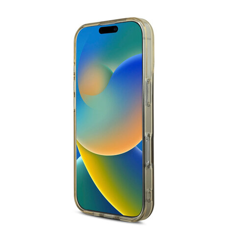 Guess Guess iPhone 16 Pro Back-Cover hul - IML 4G Stripe - Braun Guess Guess iPhone 16 Pro Back-Cover hul - IML 4G Stripe - Braun