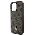 Guess Guess iPhone 16 Pro Max Back cover coque Magsafe PU 4G - Marron