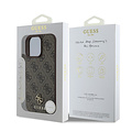 Guess Guess iPhone 16 Pro Max Back cover coque Magsafe PU 4G - Marron