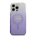 Guess Guess iPhone 16 Pro Max Back cover coque Magsafe IML glitter gradient - Violet