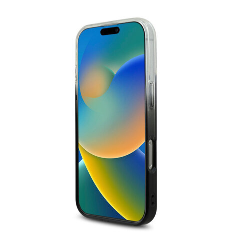 Guess Guess iPhone 16 Pro Max Back cover coque Magsafe IML glitter gradient - Noir Guess Guess iPhone 16 Pro Max Back cover coque Magsafe IML glitter gradient - Noir