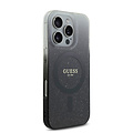 Guess Guess iPhone 16 Pro Max Back-Cover hul - Magsafe IML glitter gradient - Schwarz