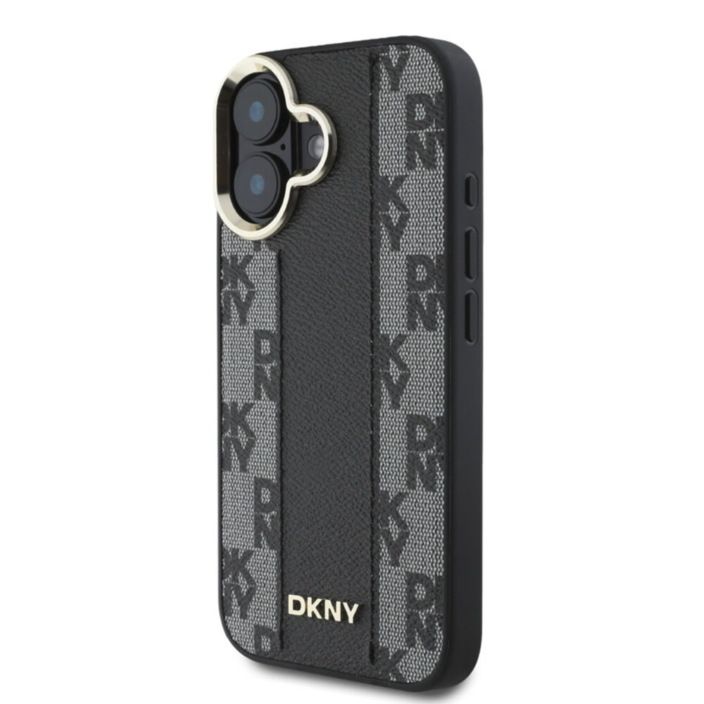 DKNY DKNY iPhone 16 Back cover case - Magsafe - Checkered Pattern - Black DKNY DKNY iPhone 16 Back cover case - Magsafe - Checkered Pattern - Black