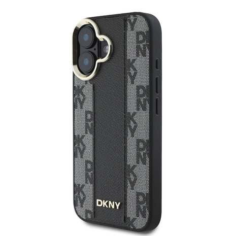 DKNY DKNY iPhone 16 Back cover case - Magsafe - Checkered Pattern - Black DKNY DKNY iPhone 16 Back cover case - Magsafe - Checkered Pattern - Black