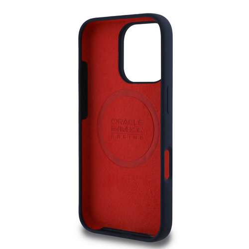 Red Bull Racing Red Bull Racing iPhone 16 Pro Backcover hoesje Magsafe - Liquid Silicone - Horizontal Logo - Navy