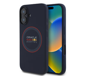 Red Bull Racing Red Bull Racing iPhone 16 Back cover coque Magsafe - Liquid Silicone - Red Ring Logo - Navy Red Bull Racing Red Bull Racing iPhone 16 Back cover coque Magsafe - Liquid Silicone - Red Ring Logo - Navy