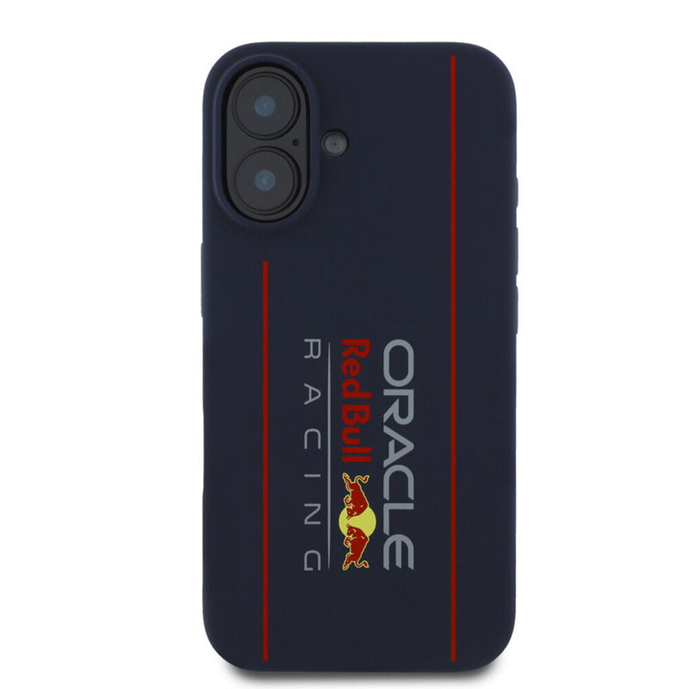 Red Bull Racing Red Bull Racing iPhone 16 Backcover hoesje Magsafe - Liquid Silicone - Big vertical Logo - Navy Red Bull Racing Red Bull Racing iPhone 16 Backcover hoesje Magsafe - Liquid Silicone - Big vertical Logo - Navy