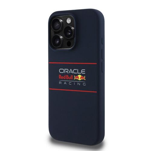 Red Bull Racing Red Bull Racing iPhone 16 Pro Max Backcover hoesje Magsafe - Liquid Silicone - Horizontal Logo - Navy