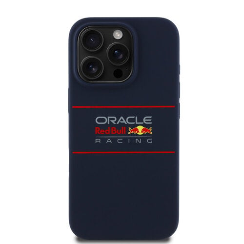Red Bull Racing Red Bull Racing iPhone 16 Pro Max Backcover hoesje Magsafe - Liquid Silicone - Horizontal Logo - Navy
