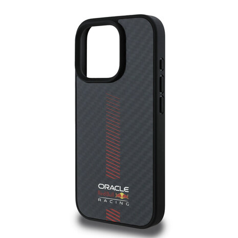 Red Bull Racing Red Bull Racing iPhone 16 Pro Back cover coque Magsafe - Carbon Fiber - Powerbar - Noir