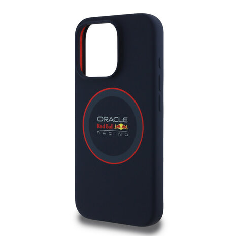 Red Bull Racing Red Bull Racing iPhone 16 Pro Backcover hoesje Magsafe - Liquid Silicone - Red Ring Logo - Navy Red Bull Racing Red Bull Racing iPhone 16 Pro Backcover hoesje Magsafe - Liquid Silicone - Red Ring Logo - Navy