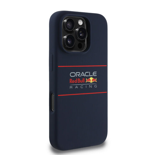 Red Bull Racing Red Bull Racing iPhone 16 Pro Max Backcover hoesje Magsafe - Liquid Silicone - Horizontal Logo - Navy