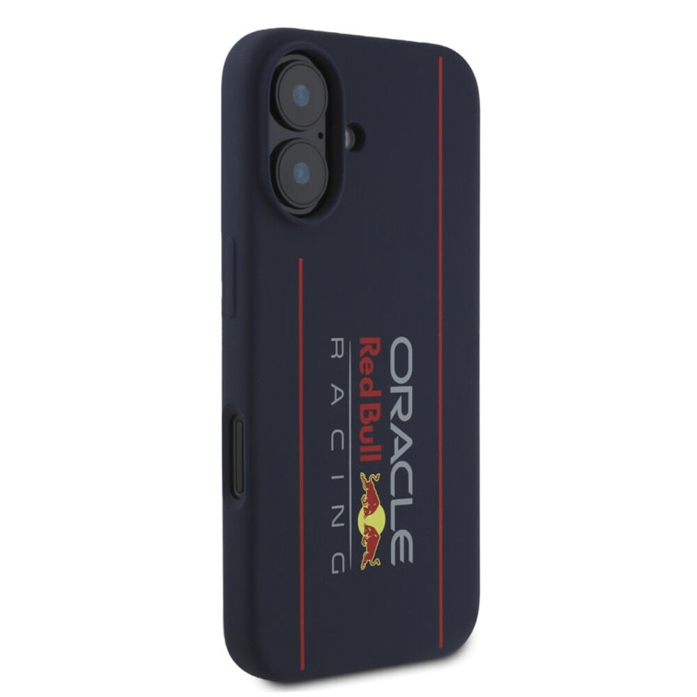 Red Bull Racing Red Bull Racing iPhone 16 Backcover hoesje Magsafe - Liquid Silicone - Big vertical Logo - Navy Red Bull Racing Red Bull Racing iPhone 16 Backcover hoesje Magsafe - Liquid Silicone - Big vertical Logo - Navy