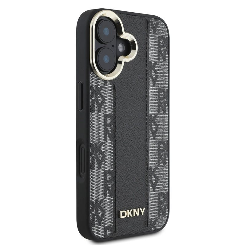 DKNY DKNY iPhone 16 Backcover hoesje Magsafe - Checkered Pattern - Zwart, foto 4 van 6