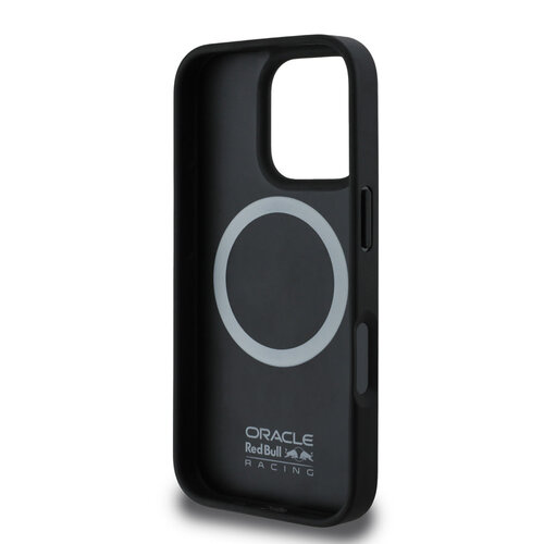 Red Bull Racing Red Bull Racing iPhone 16 Pro Back-Cover hul - Magsafe - Carbon Fiber - Shiny logo - Schwarz