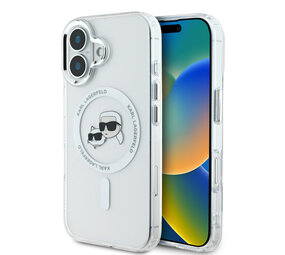 Karl Lagerfeld Karl Lagerfeld iPhone 16 Back cover case - Magsafe IML metal - White Karl Lagerfeld Karl Lagerfeld iPhone 16 Back cover case - Magsafe IML metal - White