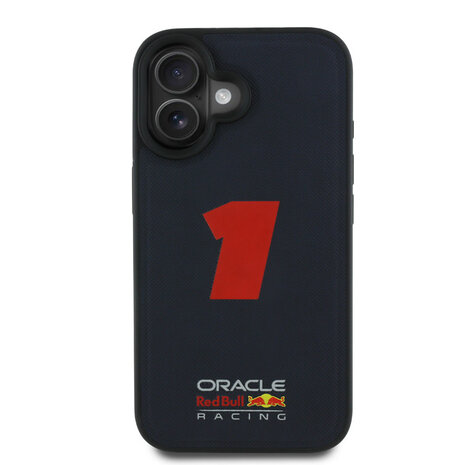Red Bull Racing Red Bull Racing iPhone 16 Back-Cover hul - Magsafe - Meshed - 3D Rubber Number 1 - Navy Red Bull Racing Red Bull Racing iPhone 16 Back-Cover hul - Magsafe - Meshed - 3D Rubber Number 1 - Navy