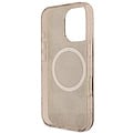 Guess Guess iPhone 16 Pro Backcover hoesje Magsafe IML peony - Bruin