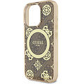 Guess Guess iPhone 16 Pro Back cover case - Magsafe IML peony - Brown