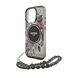 Guess Guess iPhone 16 Pro Back-Cover hul - Magsafe IML Flowers with pearl strap - Schwarz Guess Guess iPhone 16 Pro Back-Cover hul - Magsafe IML Flowers with pearl strap - Schwarz