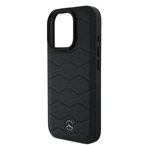 Mercedes-Benz Mercedes-Benz iPhone 16 Pro Backcover hoesje Waves - Zwart Mercedes-Benz Mercedes-Benz iPhone 16 Pro Backcover hoesje Waves - Zwart