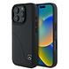 Mercedes-Benz Mercedes-Benz iPhone 16 Pro Max Backcover hoesje - Curved stiches - Zwart Mercedes-Benz Mercedes-Benz iPhone 16 Pro Max Backcover hoesje - Curved stiches - Zwart