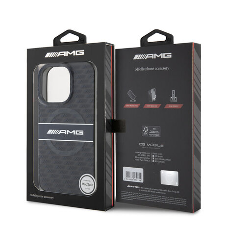 AMG AMG iPhone 16 Pro Back cover case - Double layer - Magsafe - Transparent AMG AMG iPhone 16 Pro Back cover case - Double layer - Magsafe - Transparent
