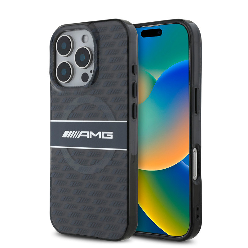 AMG AMG iPhone 16 Pro Backcover hoesje Double layer - Magsafe - Transparant