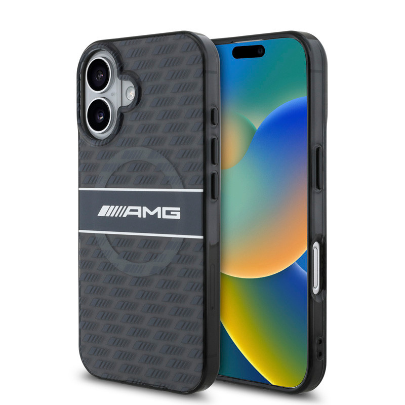 AMG AMG iPhone 16 Backcover hoesje - Double layer - Magsafe - Transparant