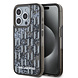 Karl Lagerfeld Karl Lagerfeld iPhone 15 Pro Backcover hoesje - Liquid glitter - monogram gradient - Zwart Karl Lagerfeld Karl Lagerfeld iPhone 15 Pro Backcover hoesje - Liquid glitter - monogram gradient - Zwart