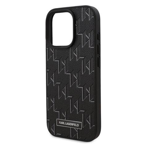 Karl Lagerfeld Karl Lagerfeld iPhone 16 Pro Backcover hoesje - Magsafe hot stamp - Zwart Karl Lagerfeld Karl Lagerfeld iPhone 16 Pro Backcover hoesje - Magsafe hot stamp - Zwart